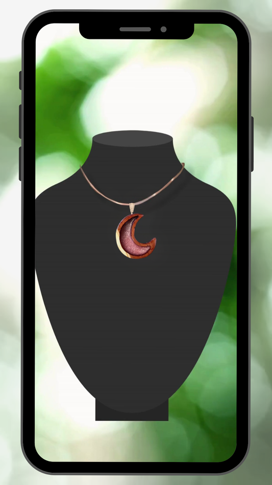 Embrace Elegance with Our Custom Resin Jewelry  Crescent Blood Moon