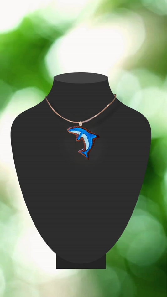 Embrace Elegance with Our Custom Resin Jewelry Dolphin Aqua